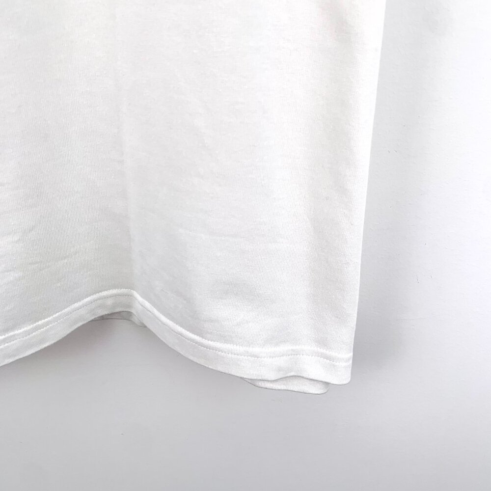 EM0092 Dior white logo badge cotton round neck short sleeve T-shirt XXL - Picture 5 of 8